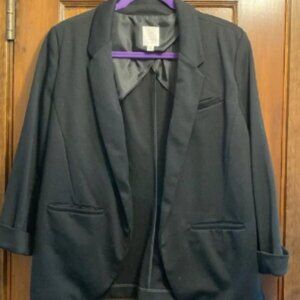 LC Lauren Conrad Ponte Open Front Blazer